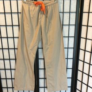 Khaki scrub bottoms!